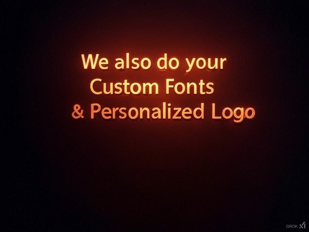 We do custom Fonts & Logos